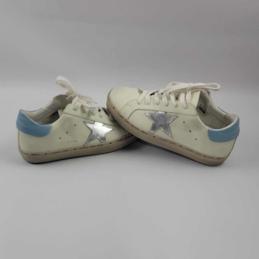 Golden Goose Blue Star Shoes Ggdb Hi Star